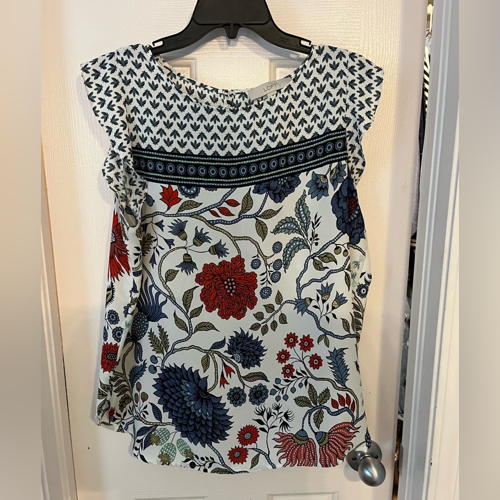 LOFT Floral Print Women's Top